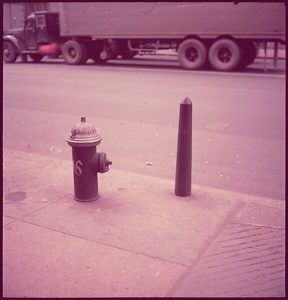 [235 Miscellaneous Views: Street Furniture, Signs, and Architectural Details], Walker Evans (American, St. Louis, Missouri 1903–1975 New Haven, Connecticut), Color film transparency and negative