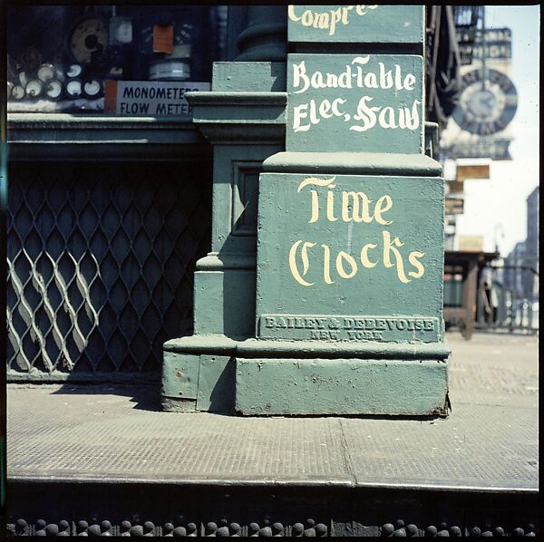 [235 Miscellaneous Views: Street Furniture, Signs, and Architectural Details], Walker Evans (American, St. Louis, Missouri 1903–1975 New Haven, Connecticut), Color film transparency and negative