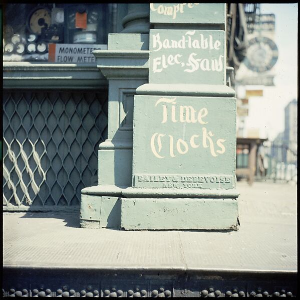 [235 Miscellaneous Views: Street Furniture, Signs, and Architectural Details], Walker Evans (American, St. Louis, Missouri 1903–1975 New Haven, Connecticut), Color film transparency and negative