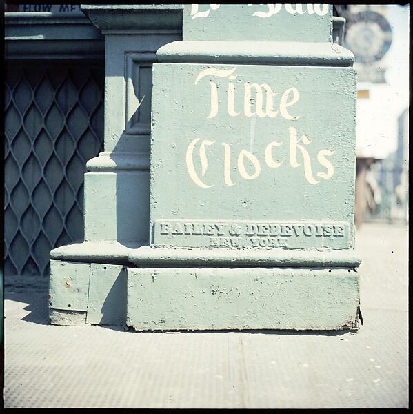 [235 Miscellaneous Views: Street Furniture, Signs, and Architectural Details], Walker Evans (American, St. Louis, Missouri 1903–1975 New Haven, Connecticut), Color film transparency and negative