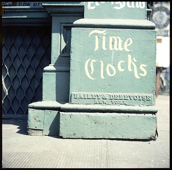 [235 Miscellaneous Views: Street Furniture, Signs, and Architectural Details], Walker Evans (American, St. Louis, Missouri 1903–1975 New Haven, Connecticut), Color film transparency and negative