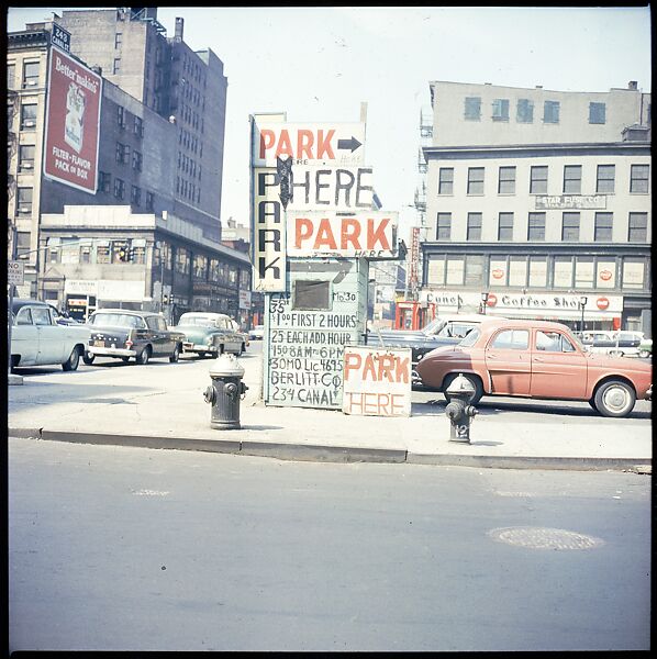 [235 Miscellaneous Views: Street Furniture, Signs, and Architectural Details], Walker Evans (American, St. Louis, Missouri 1903–1975 New Haven, Connecticut), Color film transparency and negative