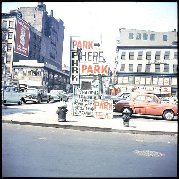 [235 Miscellaneous Views: Street Furniture, Signs, and Architectural Details], Walker Evans (American, St. Louis, Missouri 1903–1975 New Haven, Connecticut), Color film transparency and negative