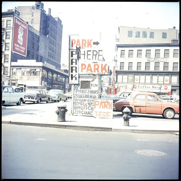 [235 Miscellaneous Views: Street Furniture, Signs, and Architectural Details], Walker Evans (American, St. Louis, Missouri 1903–1975 New Haven, Connecticut), Color film transparency and negative