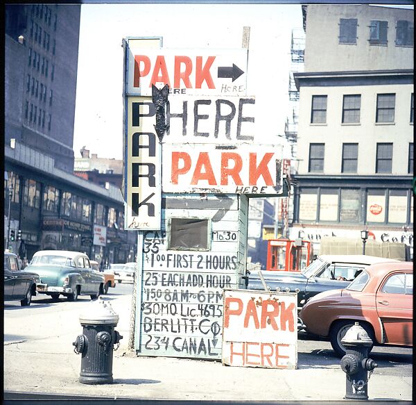 [235 Miscellaneous Views: Street Furniture, Signs, and Architectural Details], Walker Evans (American, St. Louis, Missouri 1903–1975 New Haven, Connecticut), Color film transparency and negative