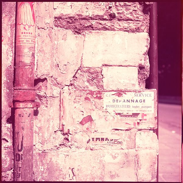 [235 Miscellaneous Views: Street Furniture, Signs, and Architectural Details], Walker Evans (American, St. Louis, Missouri 1903–1975 New Haven, Connecticut), Color film transparency and negative
