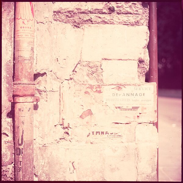 [235 Miscellaneous Views: Street Furniture, Signs, and Architectural Details], Walker Evans (American, St. Louis, Missouri 1903–1975 New Haven, Connecticut), Color film transparency and negative