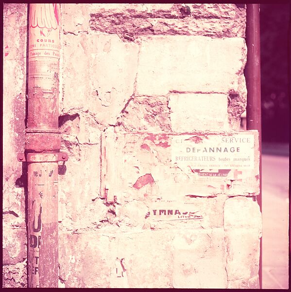 [235 Miscellaneous Views: Street Furniture, Signs, and Architectural Details], Walker Evans (American, St. Louis, Missouri 1903–1975 New Haven, Connecticut), Color film transparency and negative