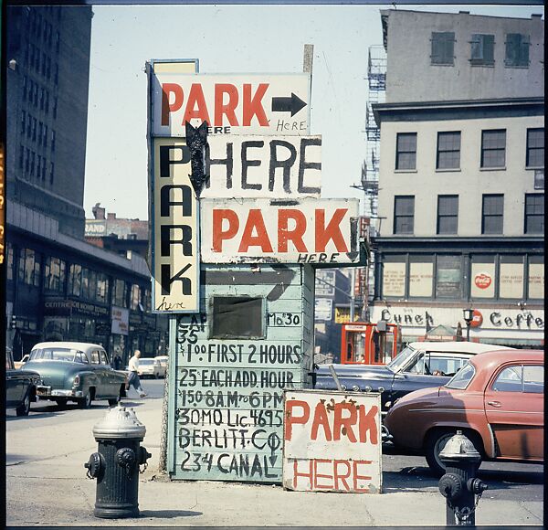 [235 Miscellaneous Views: Street Furniture, Signs, and Architectural Details], Walker Evans (American, St. Louis, Missouri 1903–1975 New Haven, Connecticut), Color film transparency and negative