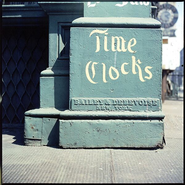 [235 Miscellaneous Views: Street Furniture, Signs, and Architectural Details], Walker Evans (American, St. Louis, Missouri 1903–1975 New Haven, Connecticut), Color film transparency and negative