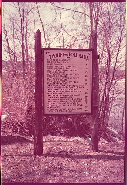 [235 Miscellaneous Views: Street Furniture, Signs, and Architectural Details], Walker Evans (American, St. Louis, Missouri 1903–1975 New Haven, Connecticut), Color film transparency and negative