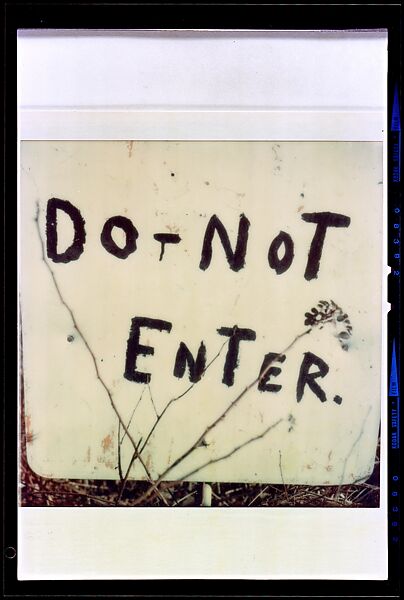 [35 Views of Signs Collected by Walker Evans and Copy Negatives of SX-70s], Walker Evans (American, St. Louis, Missouri 1903–1975 New Haven, Connecticut), Color film negative
