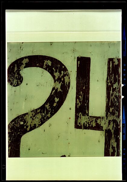 [35 Views of Signs Collected by Walker Evans and Copy Negatives of SX-70s], Walker Evans (American, St. Louis, Missouri 1903–1975 New Haven, Connecticut), Color film negative