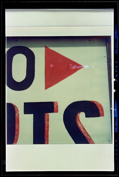 [35 Views of Signs Collected by Walker Evans and Copy Negatives of SX-70s], Walker Evans (American, St. Louis, Missouri 1903–1975 New Haven, Connecticut), Color film negative
