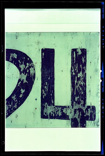 [35 Views of Signs Collected by Walker Evans and Copy Negatives of SX-70s], Walker Evans (American, St. Louis, Missouri 1903–1975 New Haven, Connecticut), Color film negative