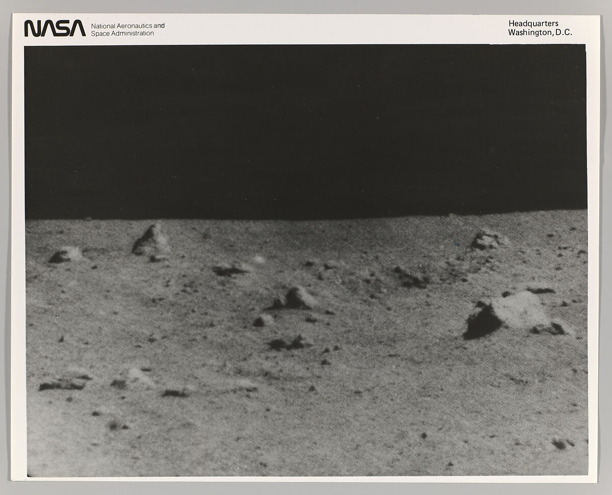 [Lunar Surface Photographed by Surveyor V], National Aeronautics and Space Administration (NASA), Gelatin silver print 