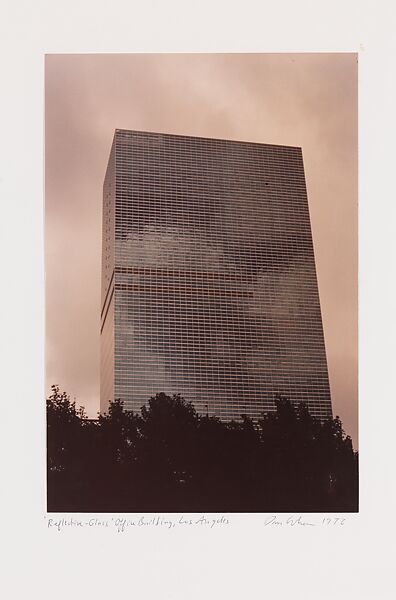 "Reflective-Glass" Office Building, Los Angeles, Dan Graham (American, Urbana, Illinois 1942–2022 New York), Chromogenic print 