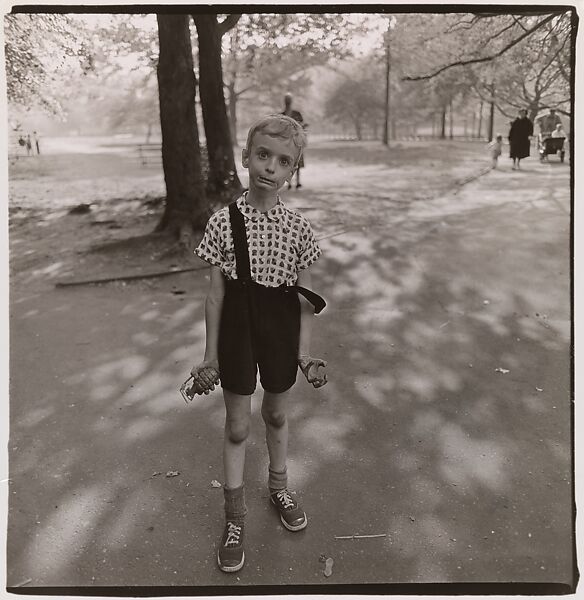 Child with a toy hand grenade in Central Park, N.Y.C., Diane Arbus (American, New York 1923–1971 New York), Gelatin silver print 