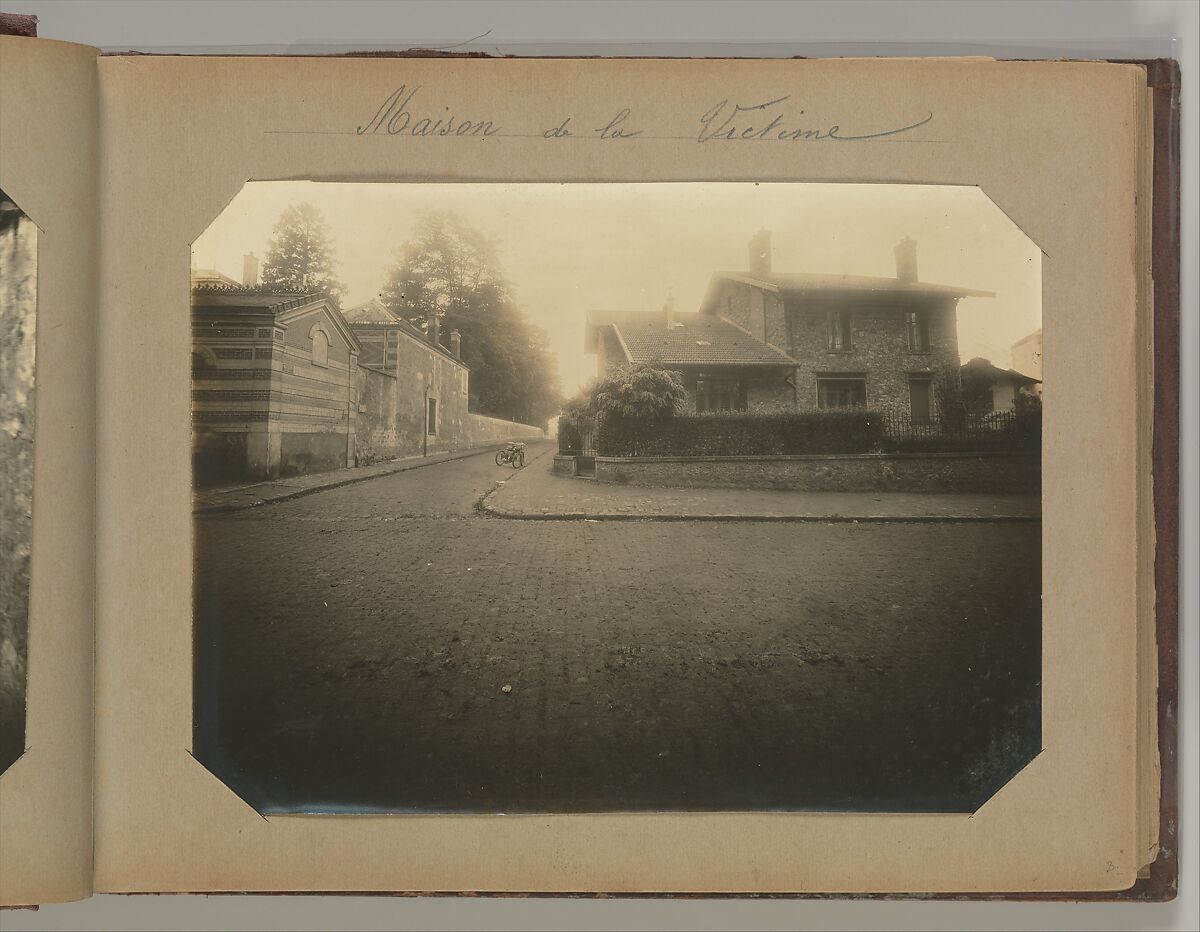 [Album of Paris Crime Scenes], Attributed to Alphonse Bertillon (French, 1853–1914), Gelatin silver prints