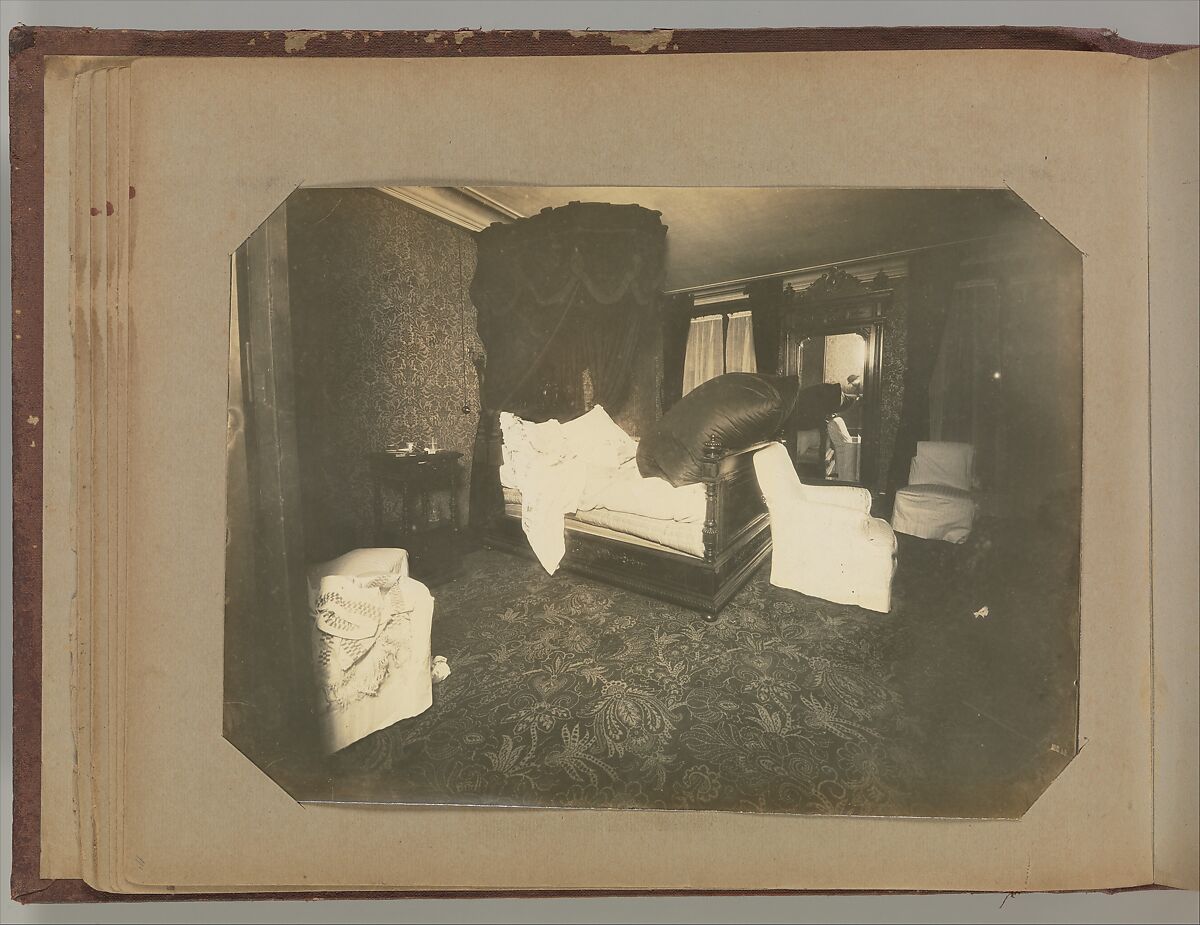 [Album of Paris Crime Scenes], Attributed to Alphonse Bertillon (French, 1853–1914), Gelatin silver prints