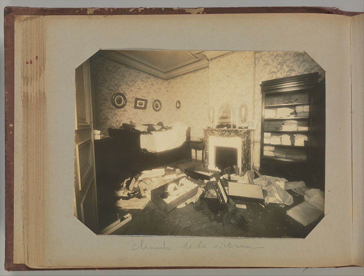 [Album of Paris Crime Scenes], Attributed to Alphonse Bertillon (French, 1853–1914), Gelatin silver prints