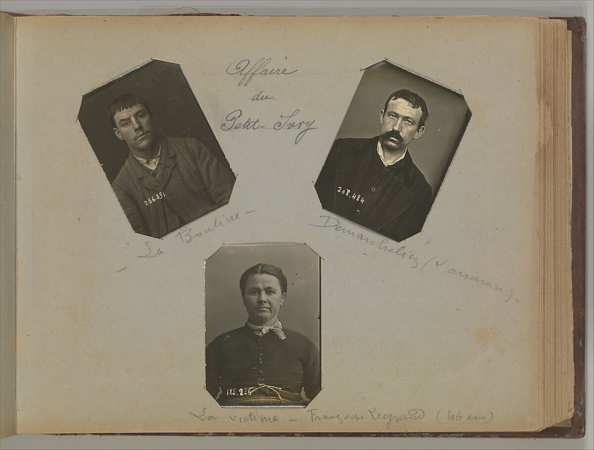 [Album of Paris Crime Scenes], Attributed to Alphonse Bertillon (French, 1853–1914), Gelatin silver prints