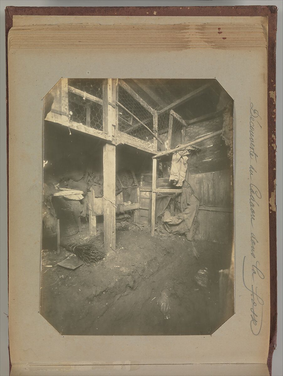 [Album of Paris Crime Scenes], Attributed to Alphonse Bertillon (French, 1853–1914), Gelatin silver prints