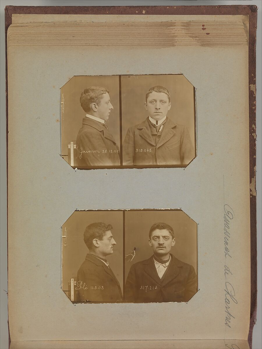 [Album of Paris Crime Scenes], Attributed to Alphonse Bertillon (French, 1853–1914), Gelatin silver prints