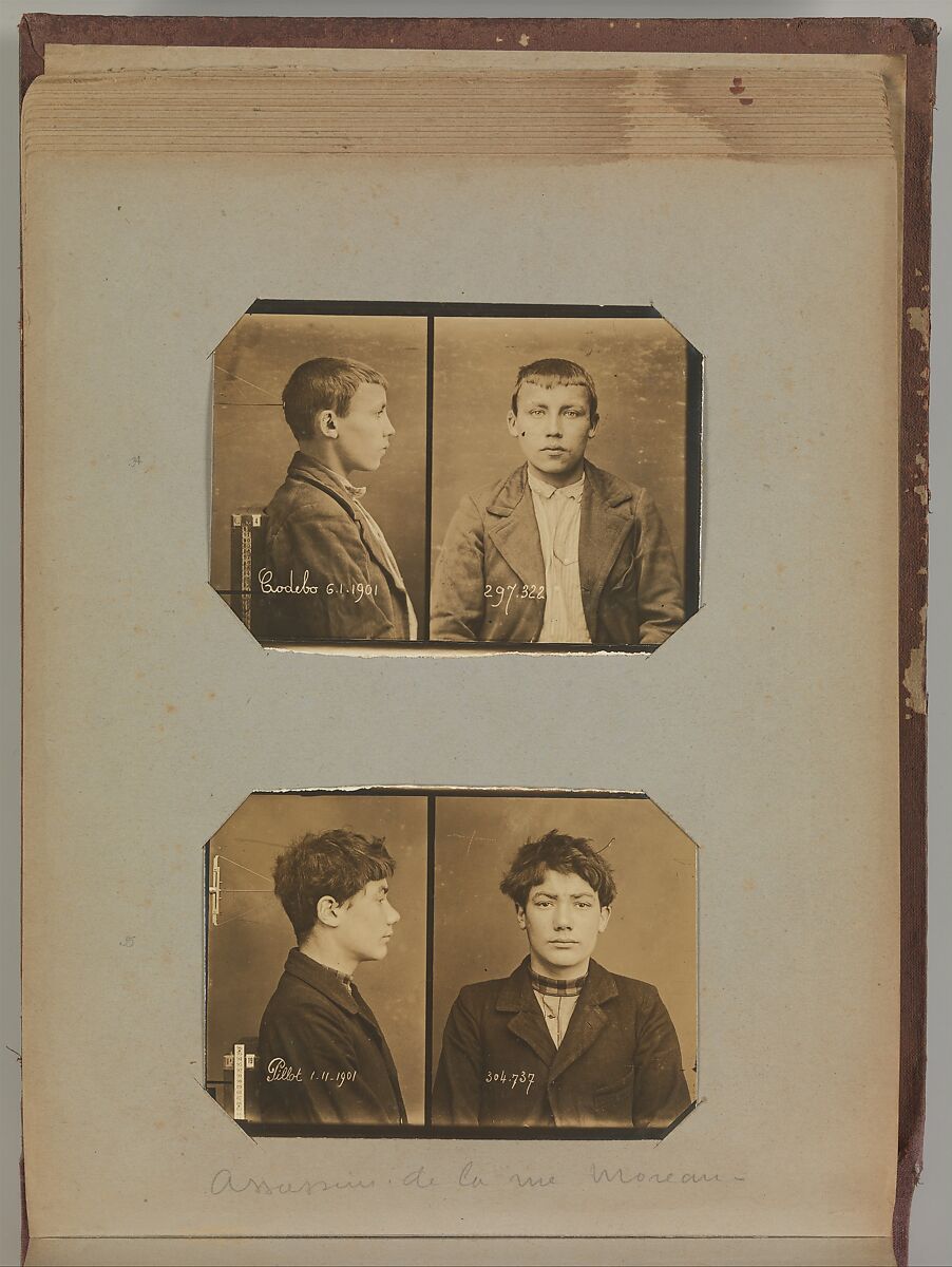 [Album of Paris Crime Scenes], Attributed to Alphonse Bertillon (French, 1853–1914), Gelatin silver prints