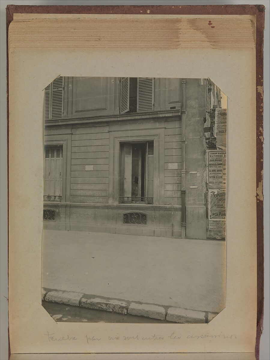 [Album of Paris Crime Scenes], Attributed to Alphonse Bertillon (French, 1853–1914), Gelatin silver prints