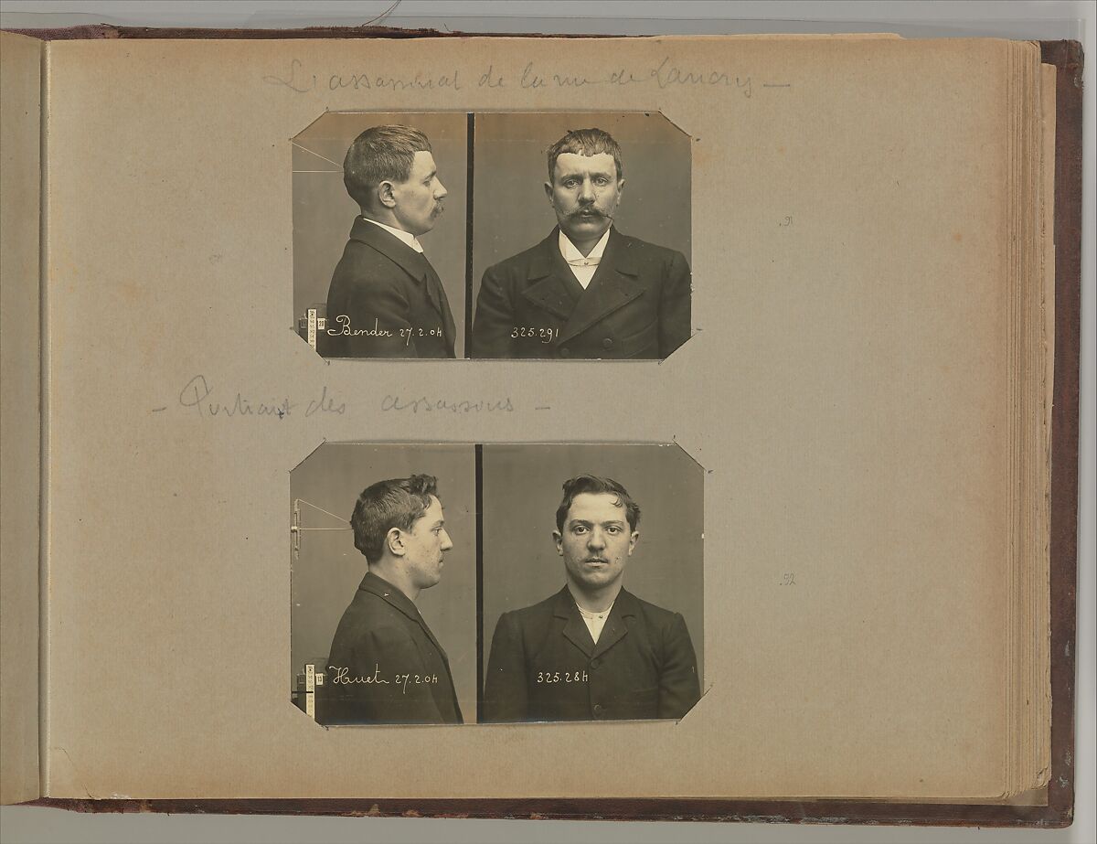[Album of Paris Crime Scenes], Attributed to Alphonse Bertillon (French, 1853–1914), Gelatin silver prints