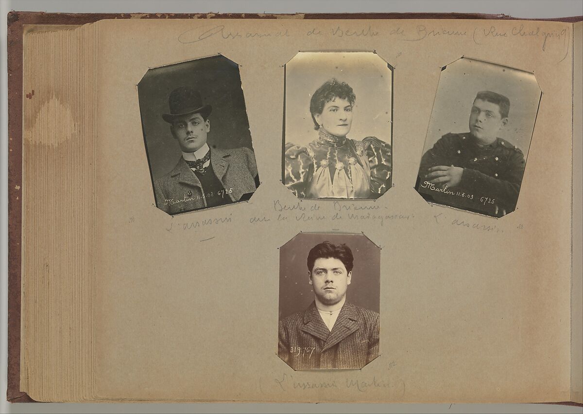 [Album of Paris Crime Scenes], Attributed to Alphonse Bertillon (French, 1853–1914), Gelatin silver prints
