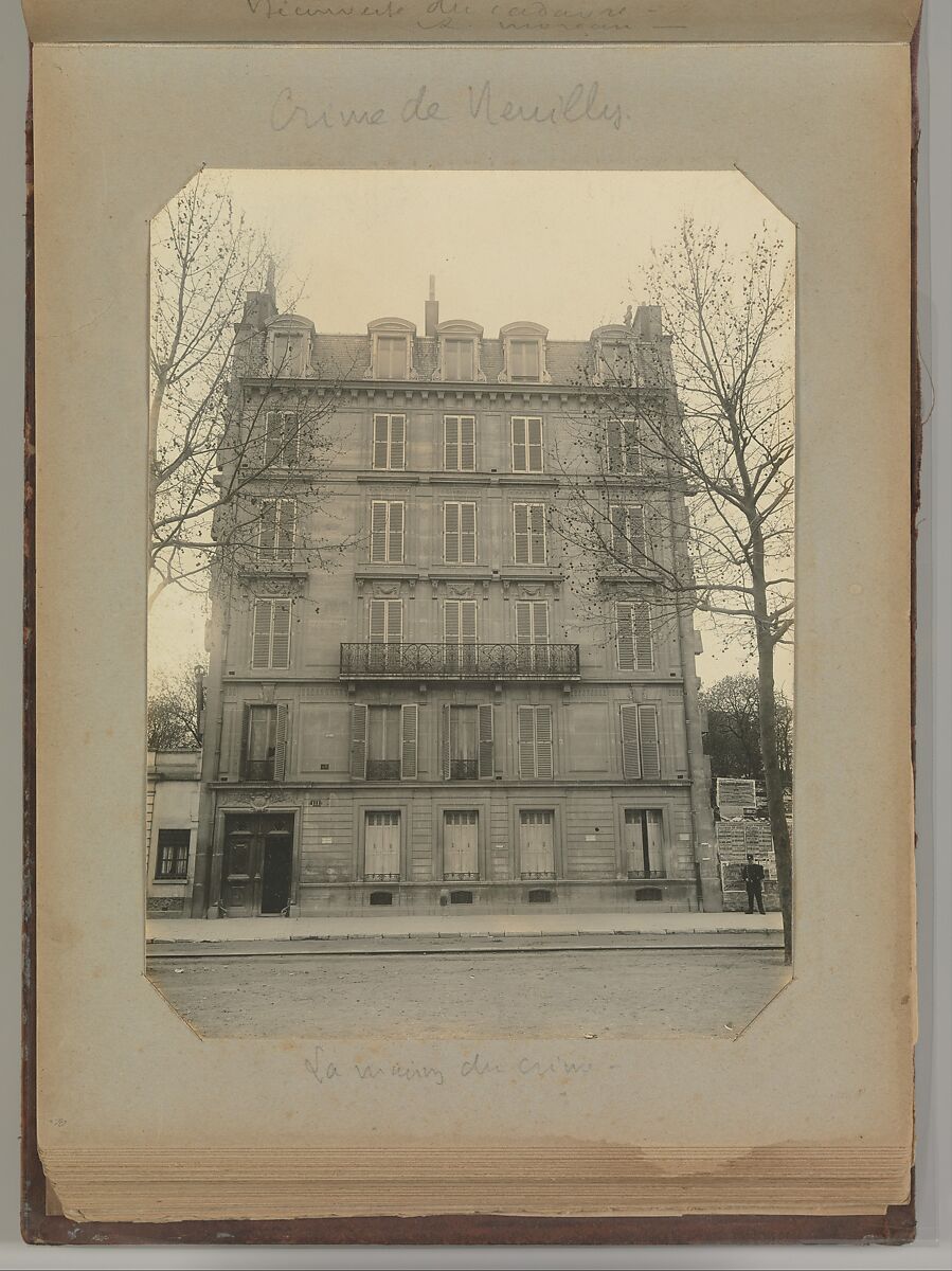 [Album of Paris Crime Scenes], Attributed to Alphonse Bertillon (French, 1853–1914), Gelatin silver prints