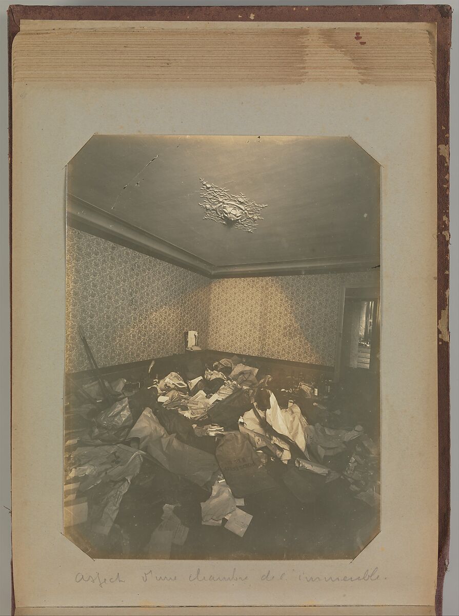 [Album of Paris Crime Scenes], Attributed to Alphonse Bertillon (French, 1853–1914), Gelatin silver prints