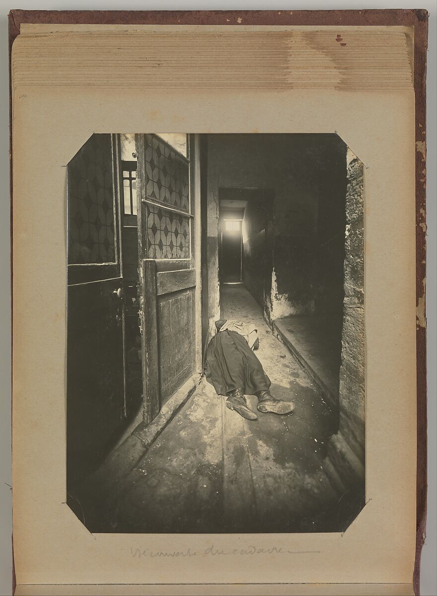 [Album of Paris Crime Scenes], Attributed to Alphonse Bertillon (French, 1853–1914), Gelatin silver prints