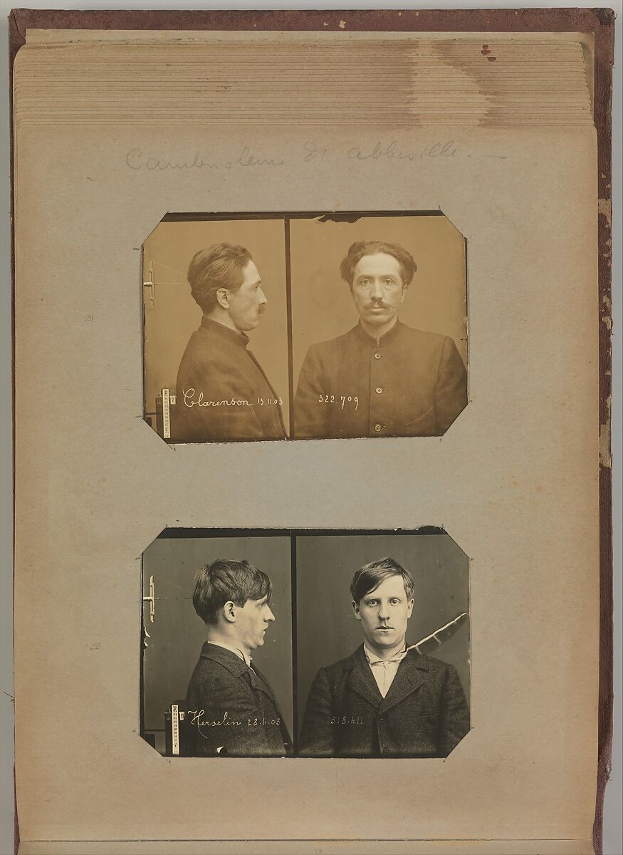 [Album of Paris Crime Scenes], Attributed to Alphonse Bertillon (French, 1853–1914), Gelatin silver prints