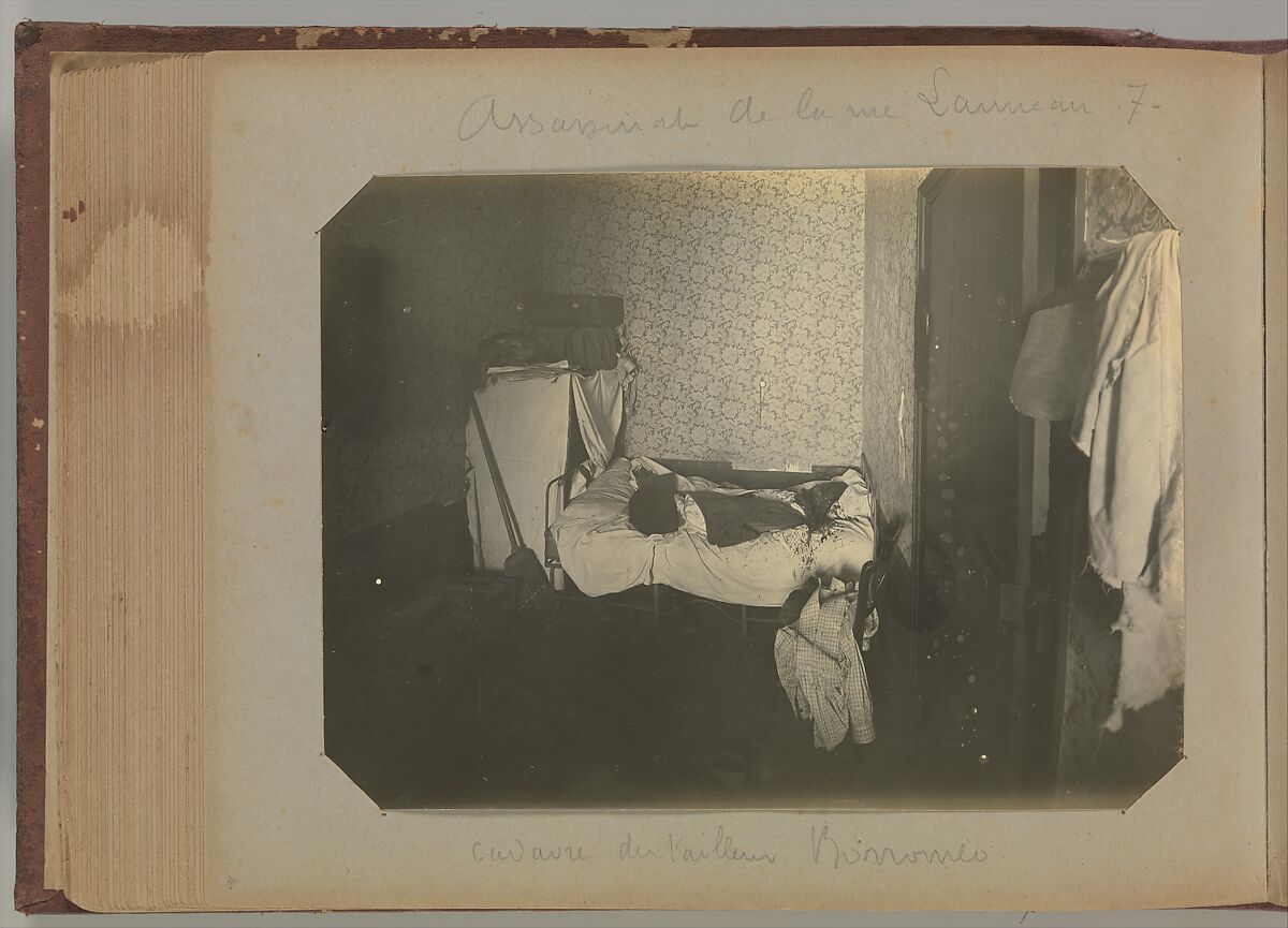 [Album of Paris Crime Scenes], Attributed to Alphonse Bertillon (French, 1853–1914), Gelatin silver prints