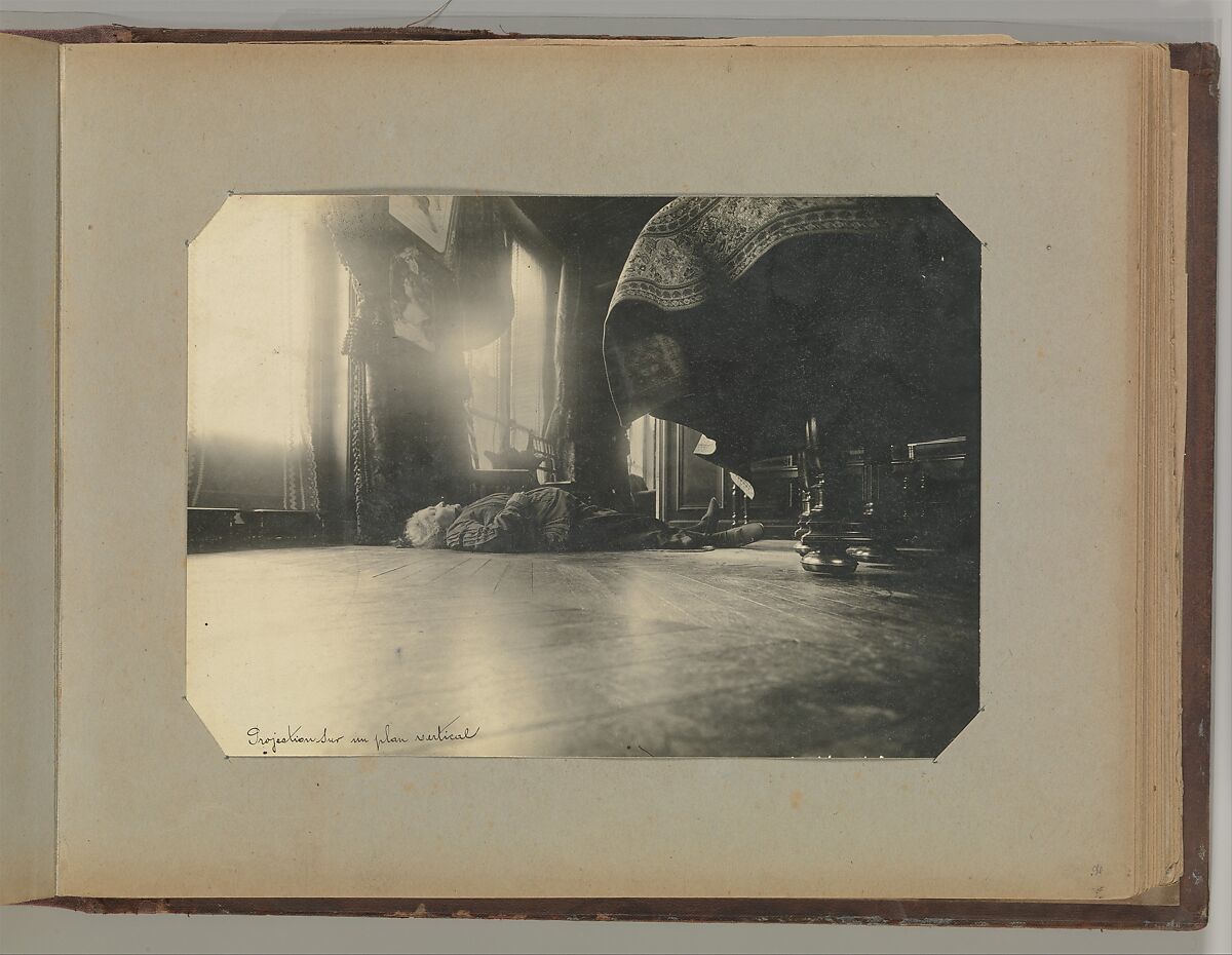 [Album of Paris Crime Scenes], Attributed to Alphonse Bertillon (French, 1853–1914), Gelatin silver prints