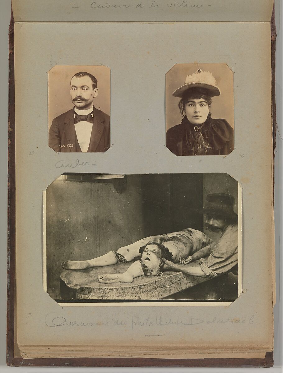 [Album of Paris Crime Scenes], Attributed to Alphonse Bertillon (French, 1853–1914), Gelatin silver prints
