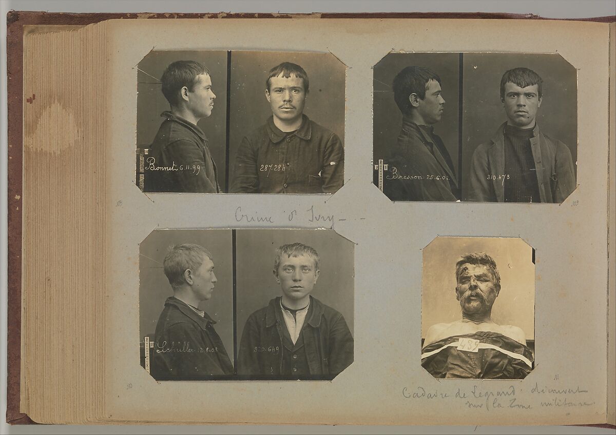 [Album of Paris Crime Scenes], Attributed to Alphonse Bertillon (French, 1853–1914), Gelatin silver prints