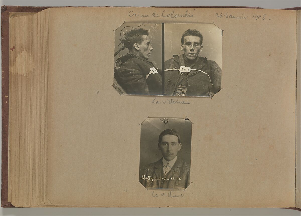 [Album of Paris Crime Scenes], Attributed to Alphonse Bertillon (French, 1853–1914), Gelatin silver prints