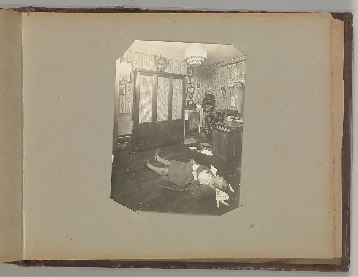 [Album of Paris Crime Scenes], Attributed to Alphonse Bertillon (French, 1853–1914), Gelatin silver prints