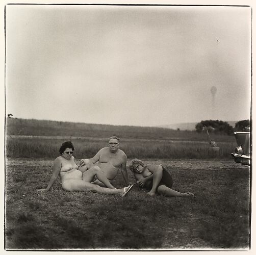 A family one evening in a nudist camp, Pa.