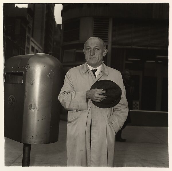 Man at a parade on Fifth Avenue, N.Y.C., Diane Arbus (American, New York 1923–1971 New York), Gelatin silver print 