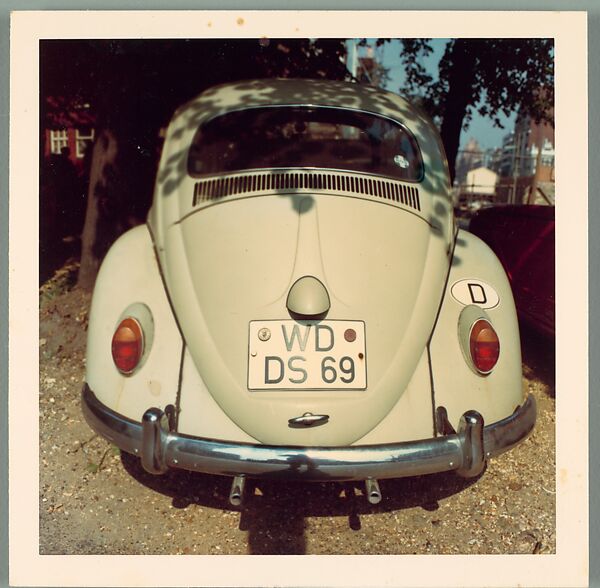 [Back of Volkswagen Beetle, England], Walker Evans (American, St. Louis, Missouri 1903–1975 New Haven, Connecticut), Chromogenic print 