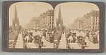 [Six Stereographs: "Big sisters and little brothers in the Land of the Rising Sun", "Tower of London","Princes Street, Edinburgh, Scotland", "King Edward VII, Prince of Wales...", "The Crowned King, Edward VII...", "The great Suspension Bridge", Underwood &amp; Underwood (American), Albumen silver print from glass negative