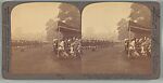 [Six Stereographs: "Big sisters and little brothers in the Land of the Rising Sun", "Tower of London","Princes Street, Edinburgh, Scotland", "King Edward VII, Prince of Wales...", "The Crowned King, Edward VII...", "The great Suspension Bridge", Underwood &amp; Underwood (American), Albumen silver print from glass negative