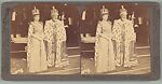 [Six Stereographs: "Big sisters and little brothers in the Land of the Rising Sun", "Tower of London","Princes Street, Edinburgh, Scotland", "King Edward VII, Prince of Wales...", "The Crowned King, Edward VII...", "The great Suspension Bridge", Underwood &amp; Underwood (American), Albumen silver print from glass negative