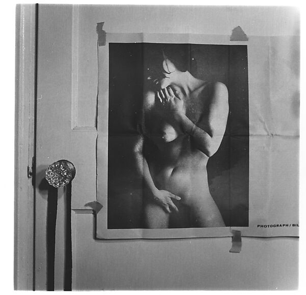 [Two Prints of Photograph of Nude Woman Taped to Door], Walker Evans (American, St. Louis, Missouri 1903–1975 New Haven, Connecticut), Gelatin silver print