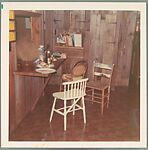 [Five Snapshots in Envelope: Torn Poster, Kitchen Chairs (2), Bodhisattva, Warehouse], Unknown (American), Chromogenic print